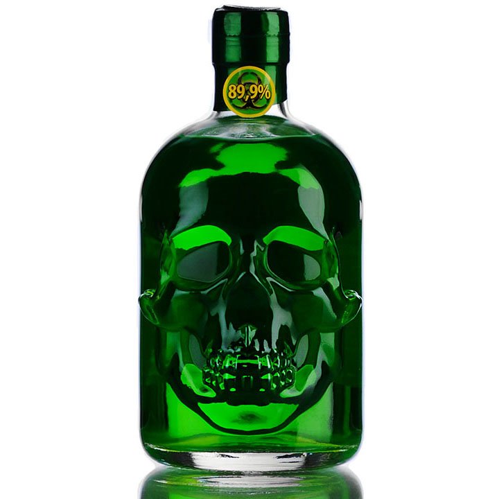 Bottle Absinthe Skull Vert